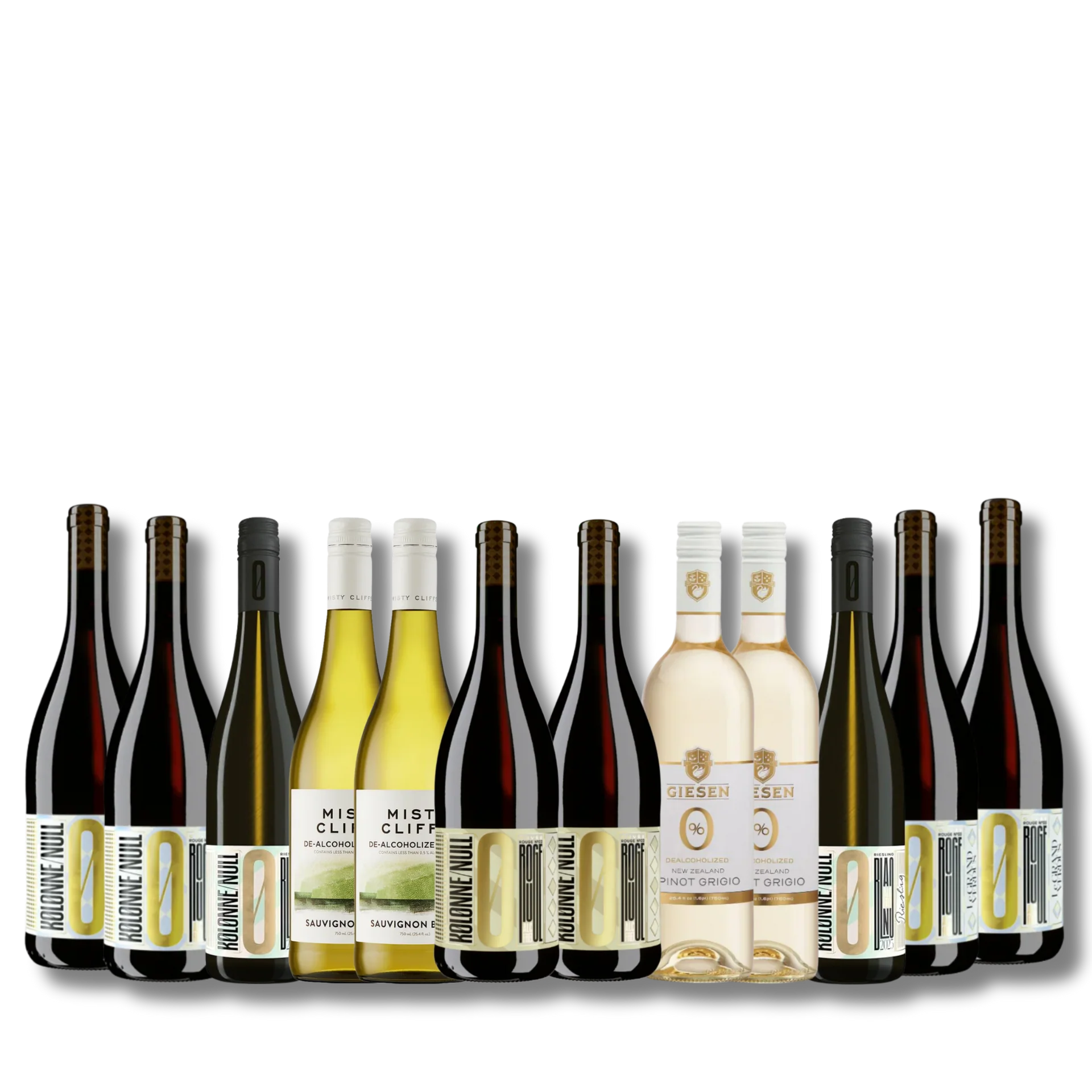 Curated Mixed Non-alc Wine Case - 12 Bottles