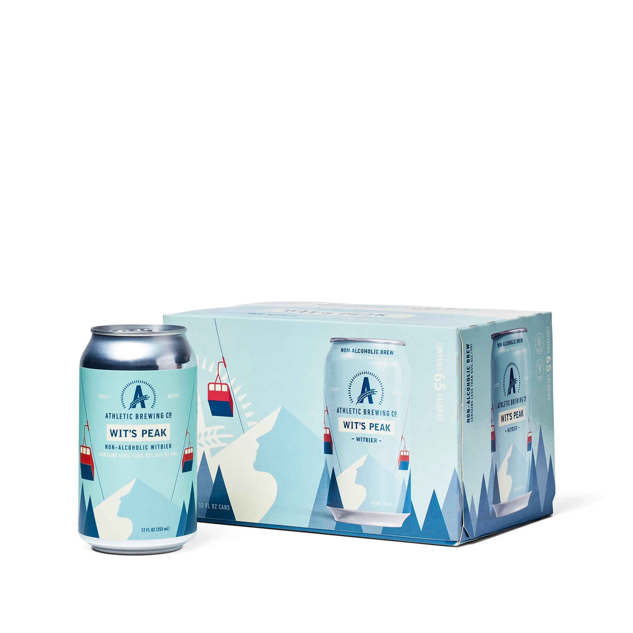 Athletic Brewing Wit's Peak Non-Alcoholic Witbier (6 pack)