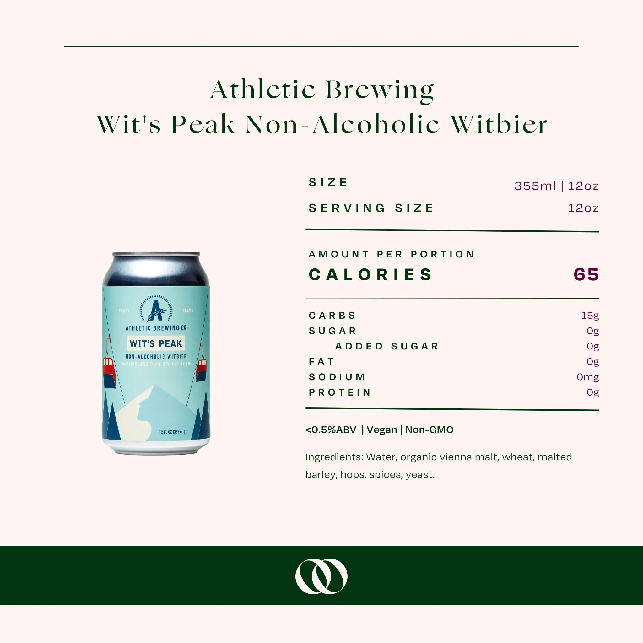 Athletic Brewing Wit's Peak Non-Alcoholic Witbier (6 pack) - Image 3