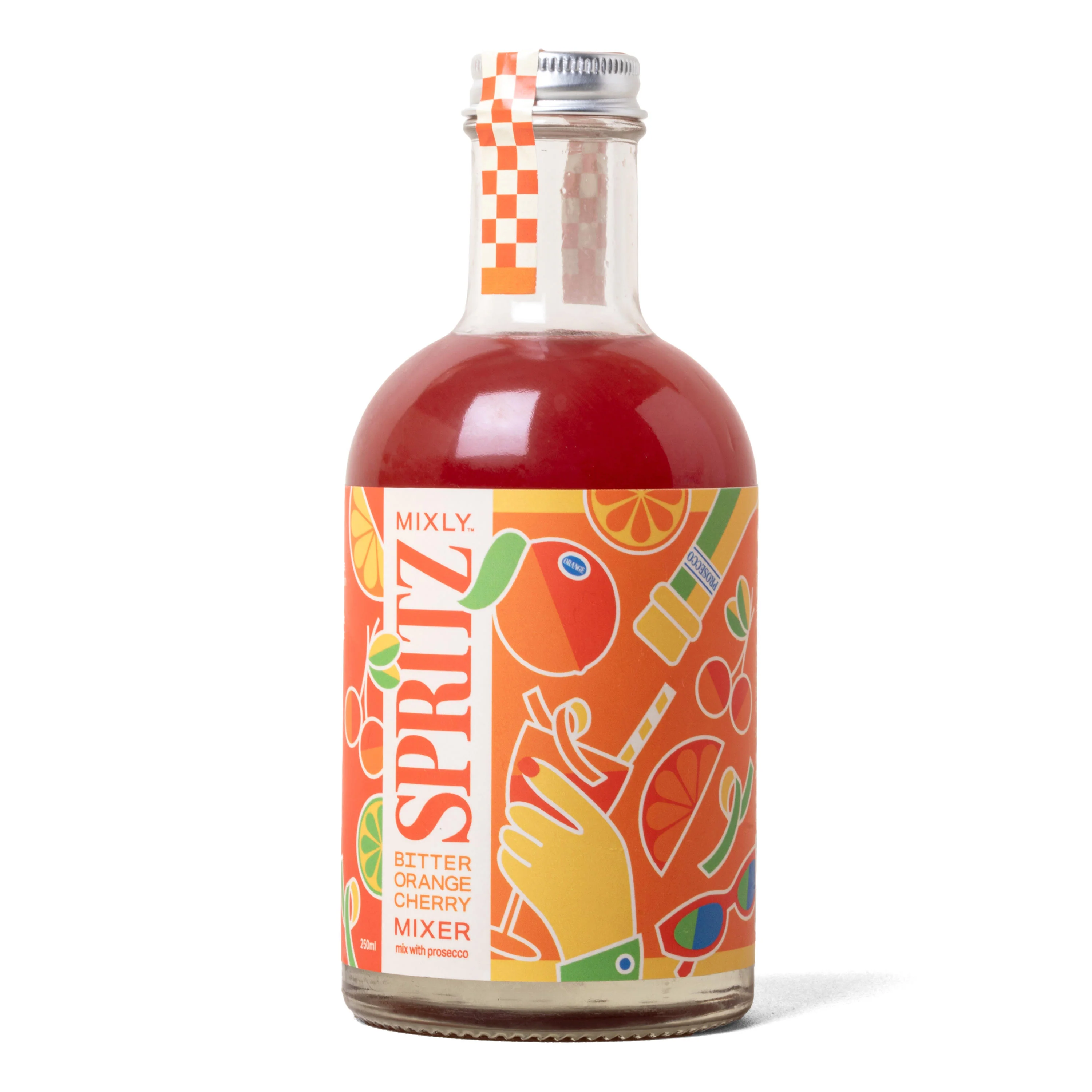 Mixly Cocktail Co - Bitter Orange Cherry Spritz | Non Alcoholic Cocktail & Mocktail Mixer