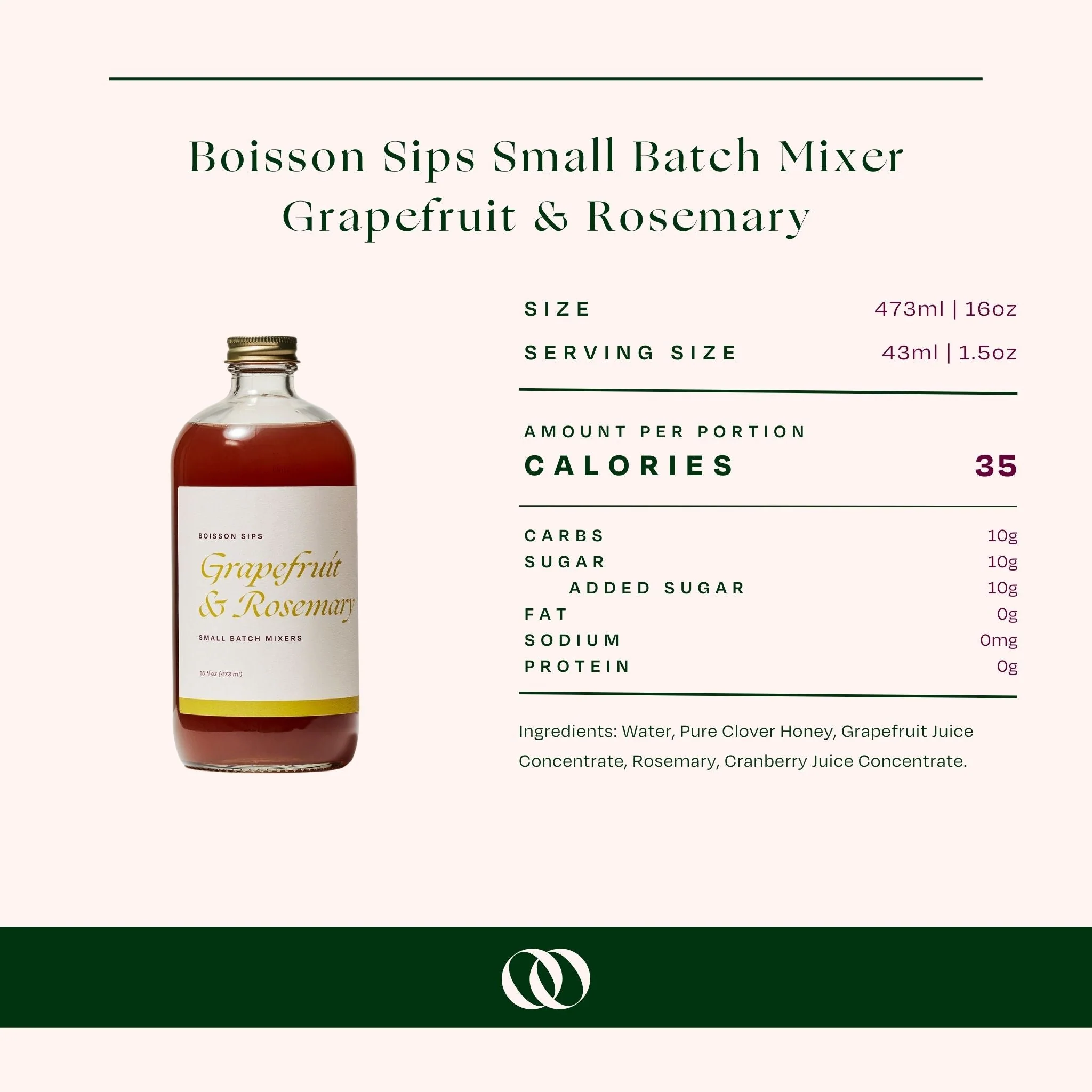 Wood Stove Kitchen - Boisson Sips Grapefruit & Rosemary Small Batch Mixers - Image 3