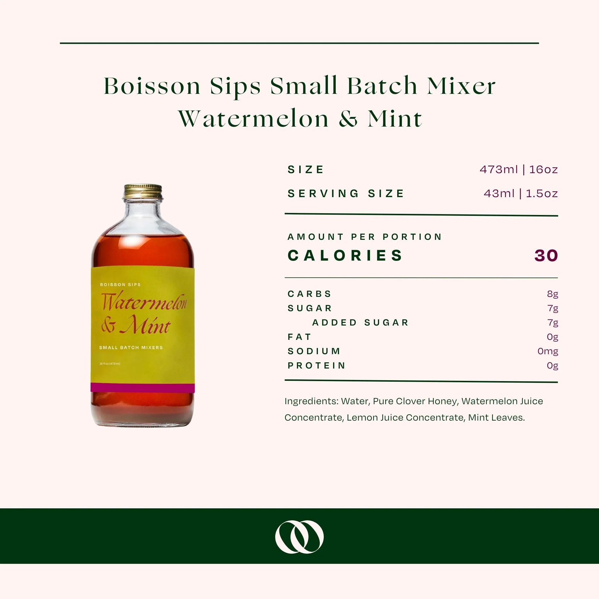 Wood Stove Kitchen - Boisson Sips Watermelon & Mint Small Batch Mixers - Image 3