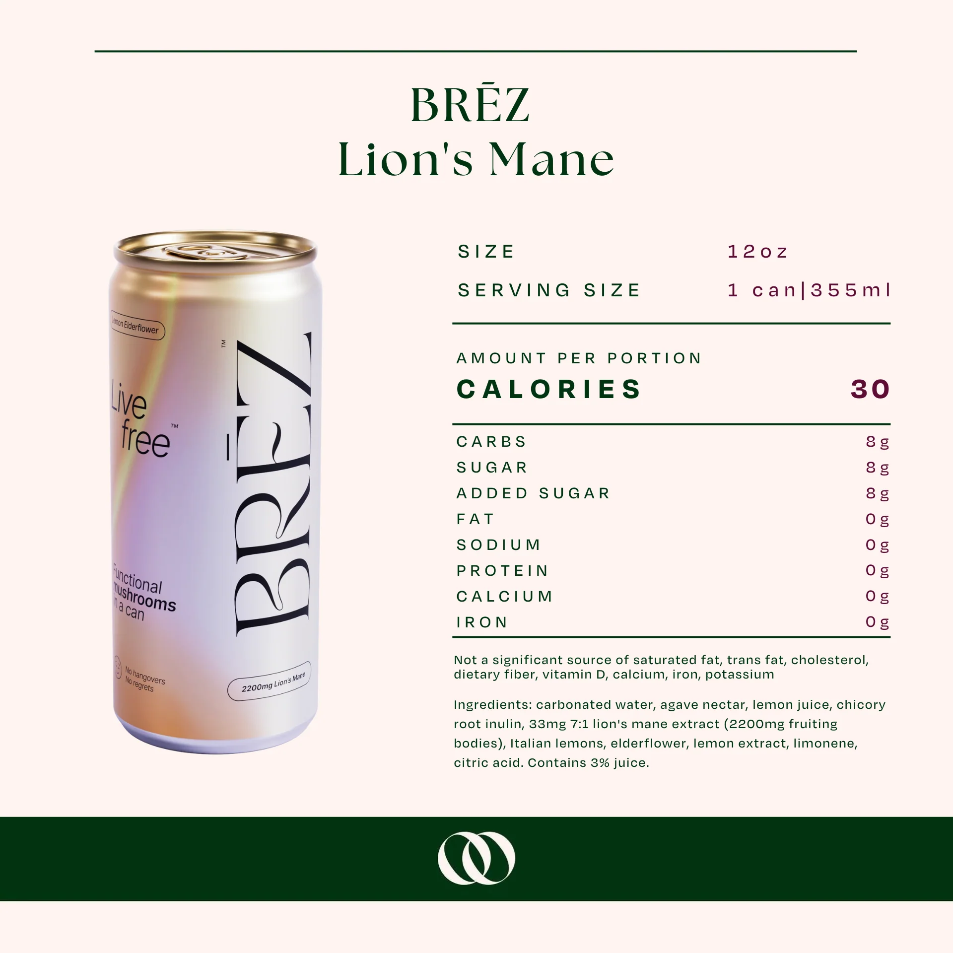 BRĒZ Flow Lion's Mane 12oz - 4 Pack - Image 4
