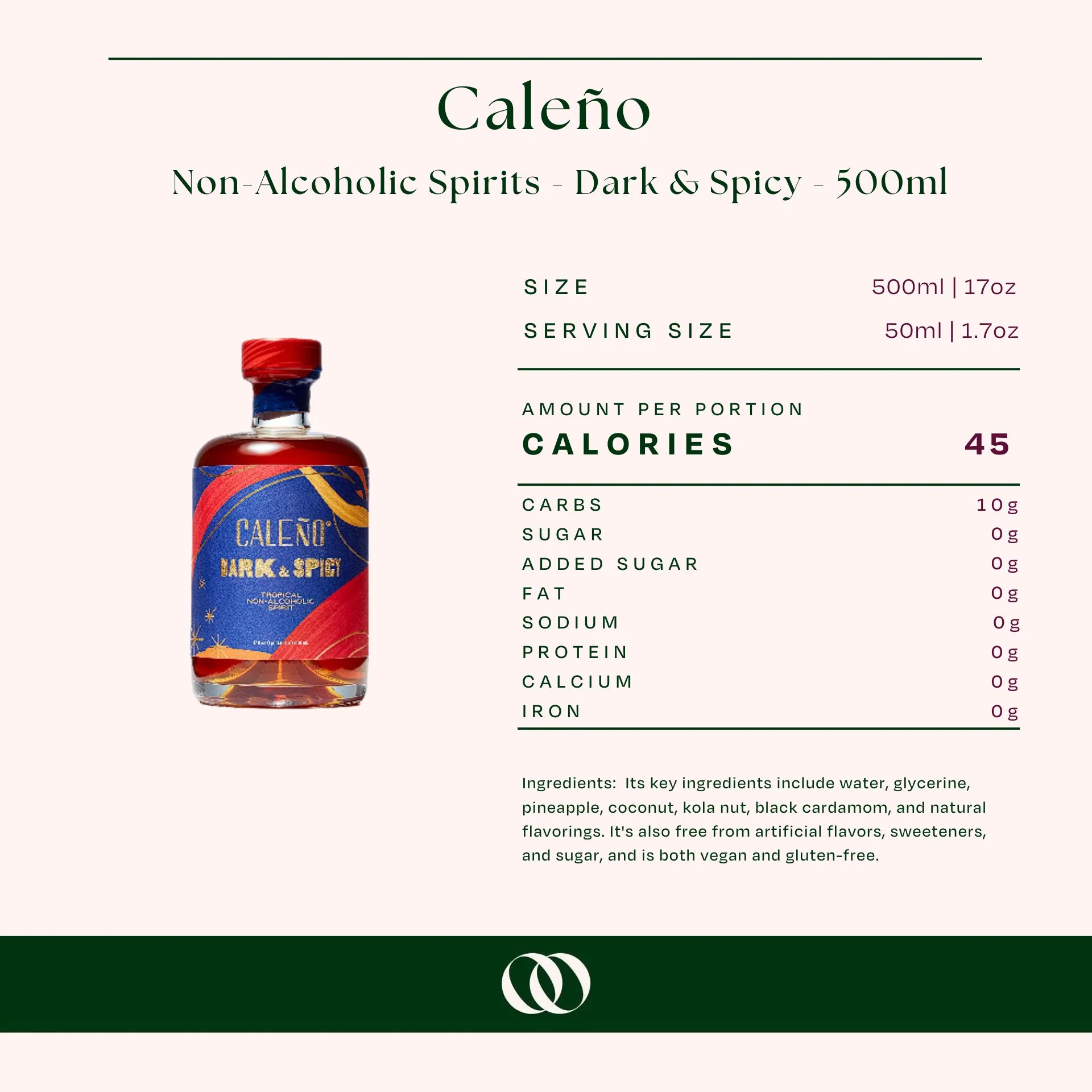 Caleño Non-Alcoholic Spirits - Dark & Spicy - 500ml - Image 3