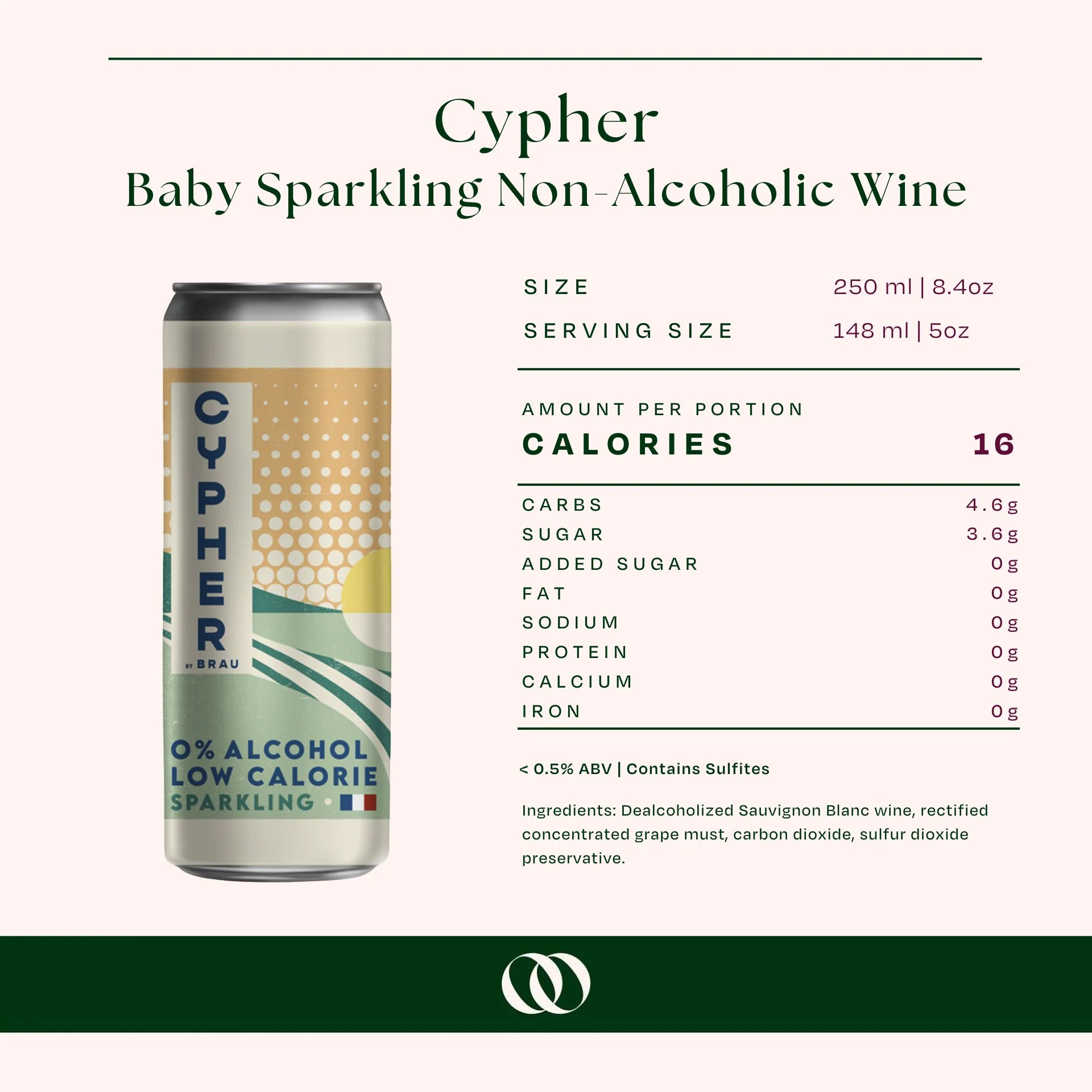 Cypher - Baby Sparkling Non-Alcoholic Wine - 12 pk - Image 3
