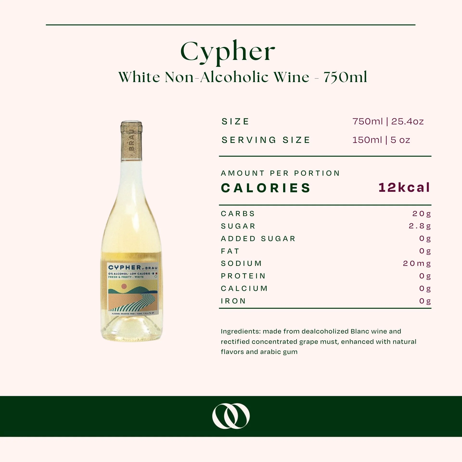 Cypher - White Non-Alcoholic Wine - 750ml - Image 4