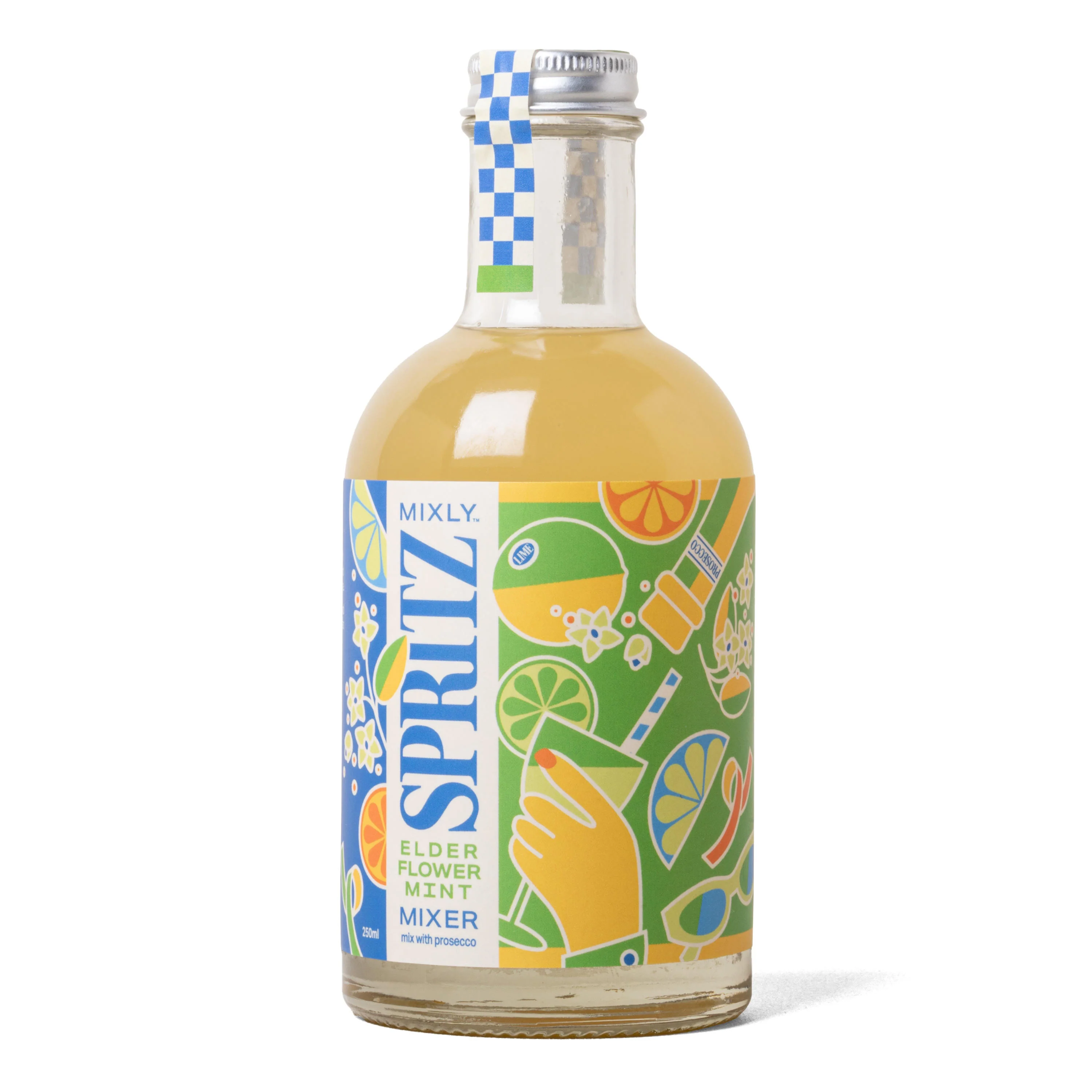Mixly Cocktail Co - Elderflower Mint Spritz | Non Alcoholic Cocktail & Mocktail Mixer