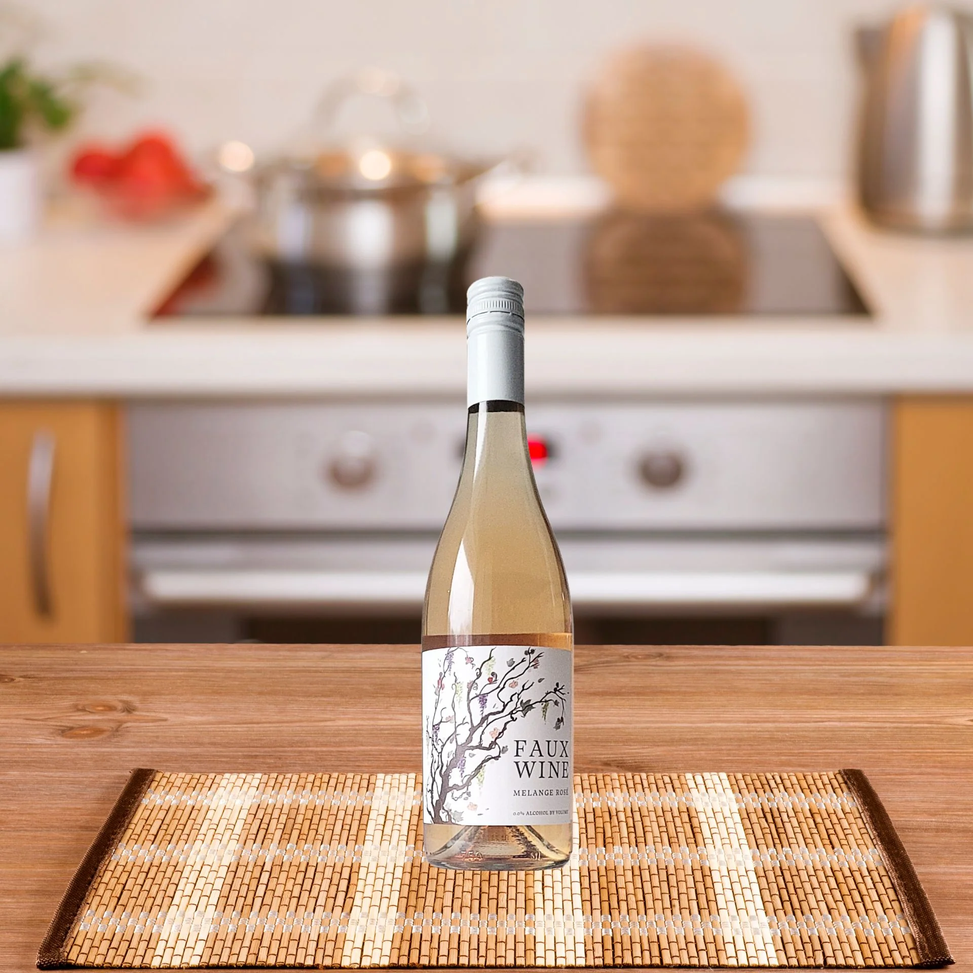 Faux Wine - Rose Non-Alcoholic Wine - 750ml - Image 2