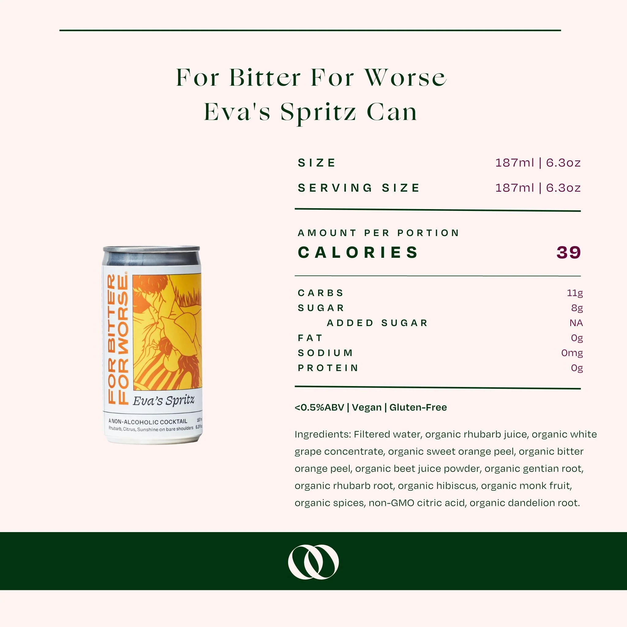 For Bitter For Worse - Eva's Non-Alcoholic Spritz Can - 4-Pack - Image 3