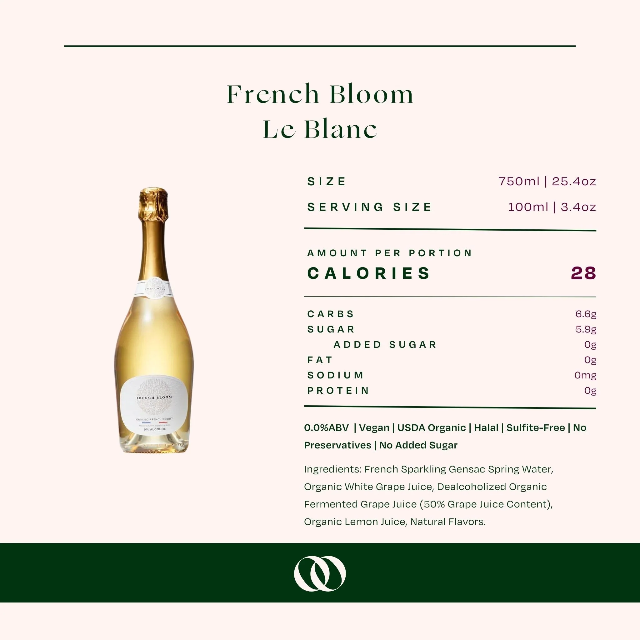 French Bloom Le Blanc Alcohol-Free Sparkling Wine - Image 6