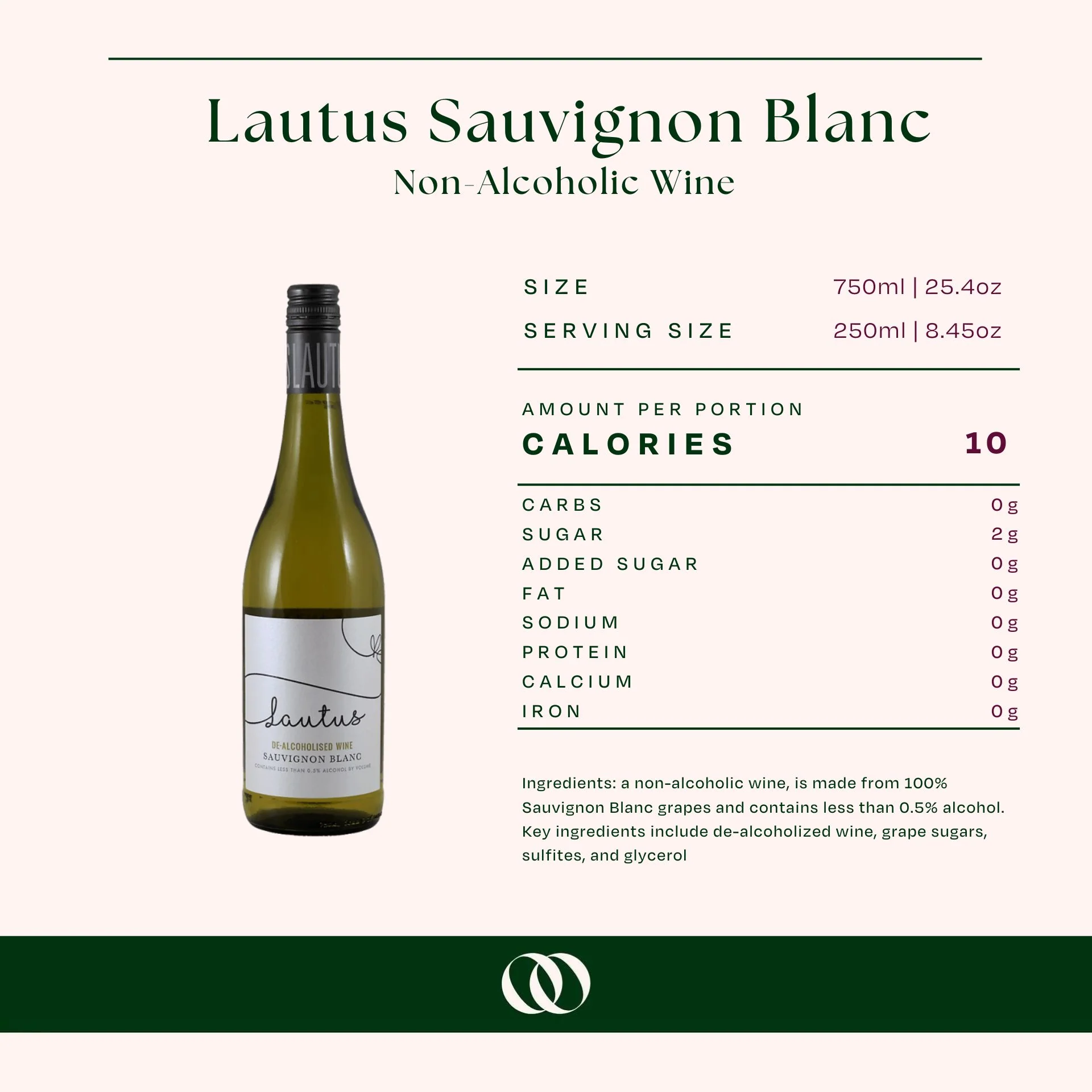 Lautus Sauvignon Blanc - Non-Alcoholic Wine - Image 3
