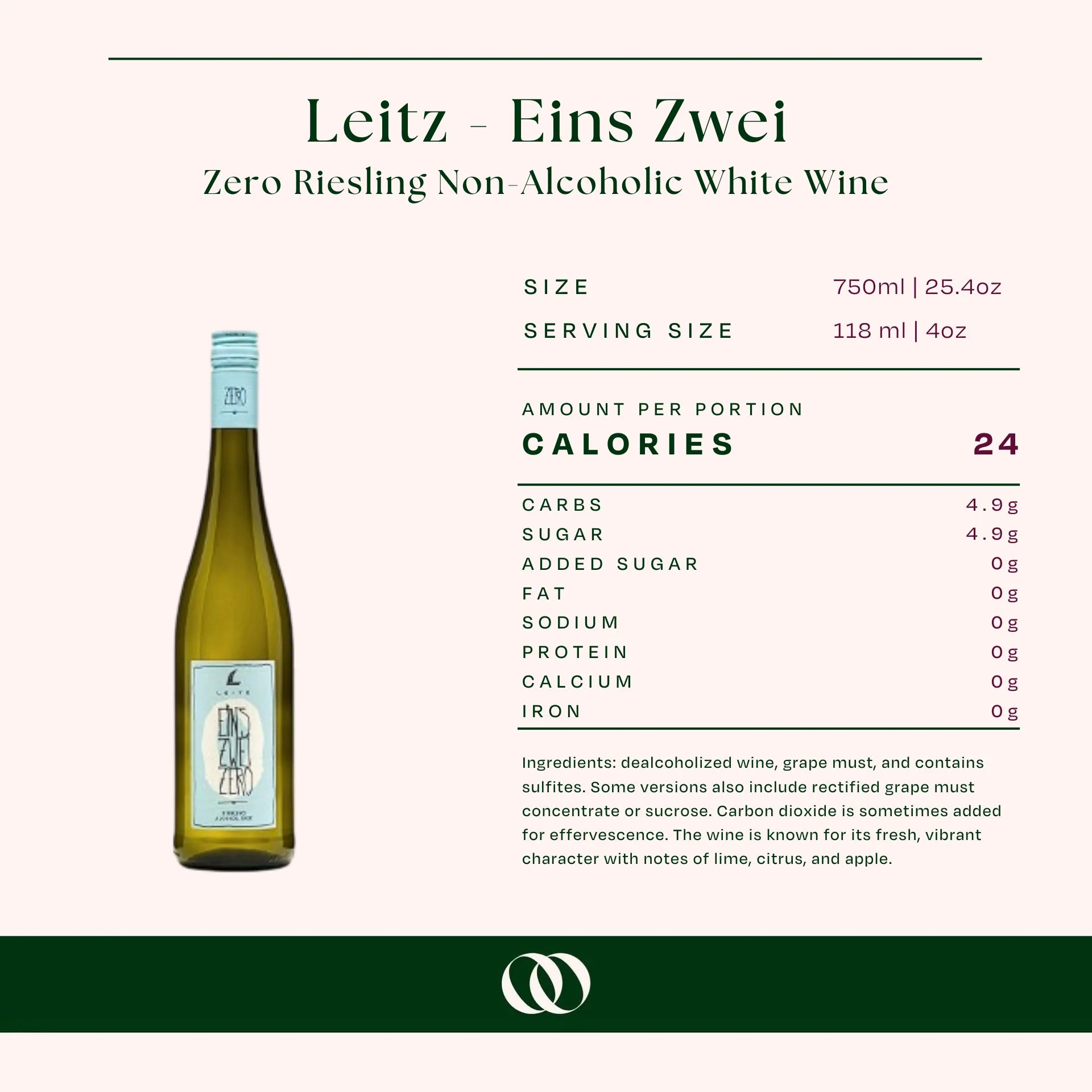 Leitz - Eins Zwei Zero Riesling Non-Alcoholic White Wine - Image 3