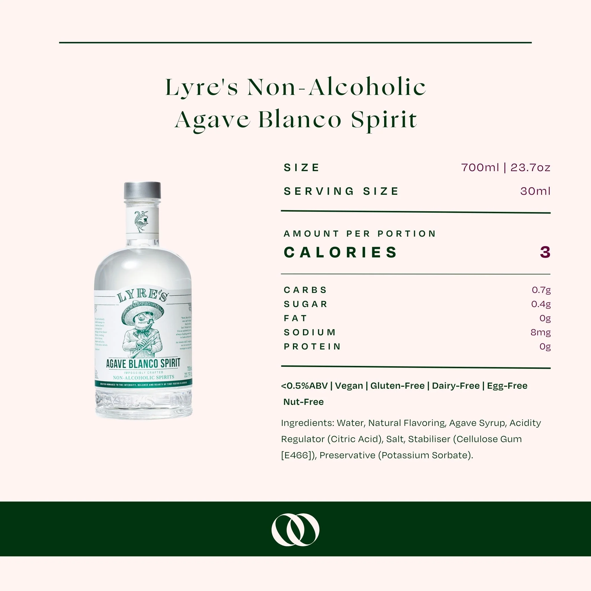 Lyre's - Non-Alcoholic Agave Blanco Spirit 700 ml - Image 3