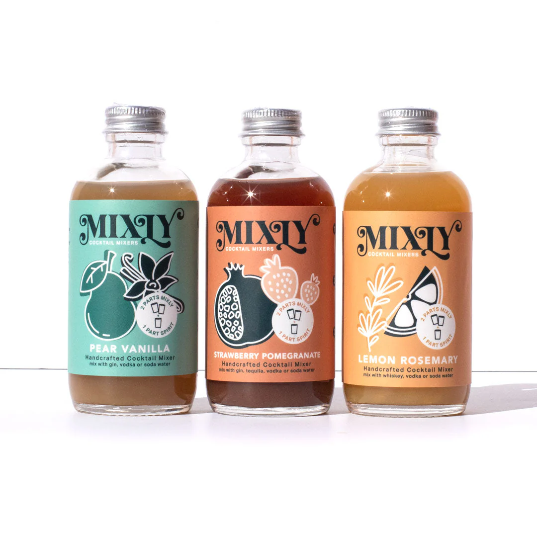 Mixly Cocktail Co - Modern Cocktail Mixer Set | Non Alcoholic Cocktail or Mocktail Mixer Gift Kit