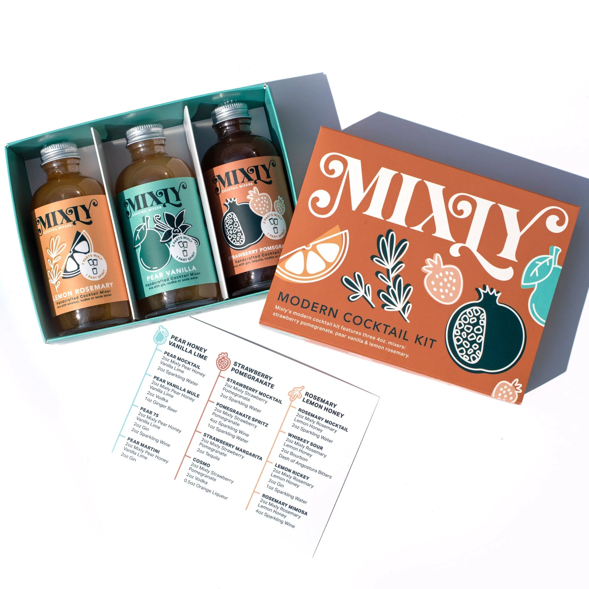 Mixly Cocktail Co - Modern Cocktail Mixer Set | Non Alcoholic Cocktail or Mocktail Mixer Gift Kit - Image 2