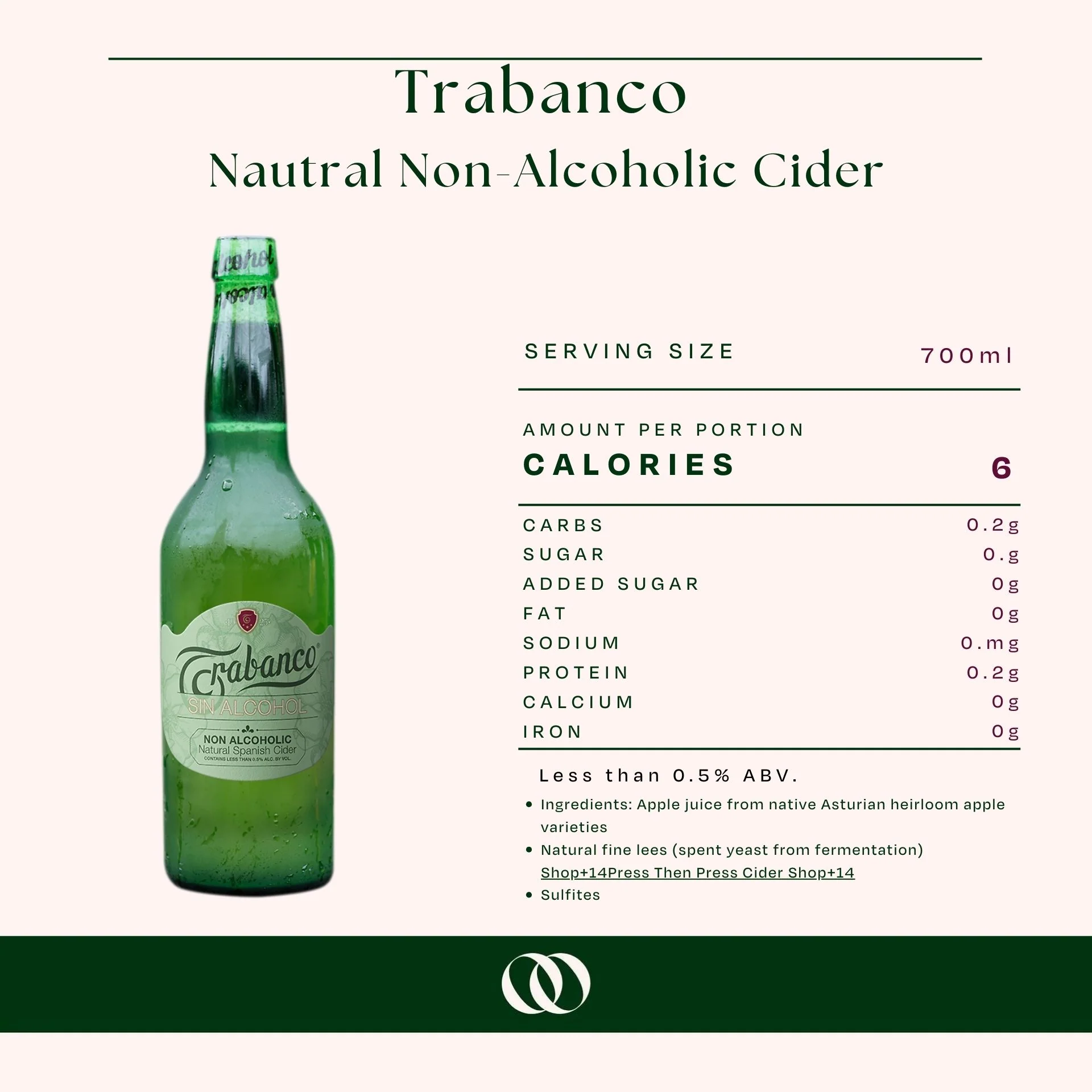 Trabanco -  Nautral Non-Alcoholic Cider - Image 3