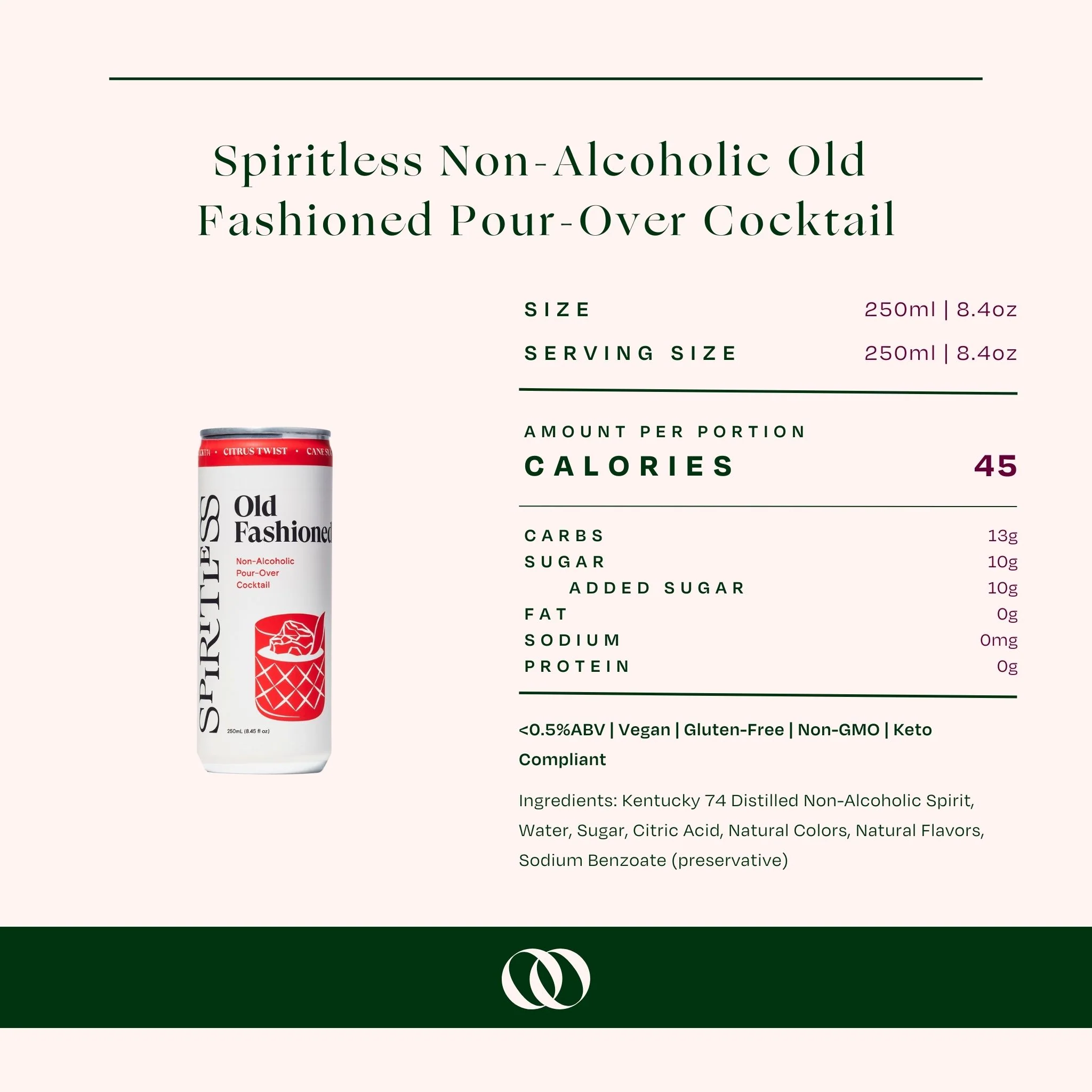 Old Spiritless - Non-Alcoholic Old Fashioned Pour Over Cocktail - 12 Pack - Image 4