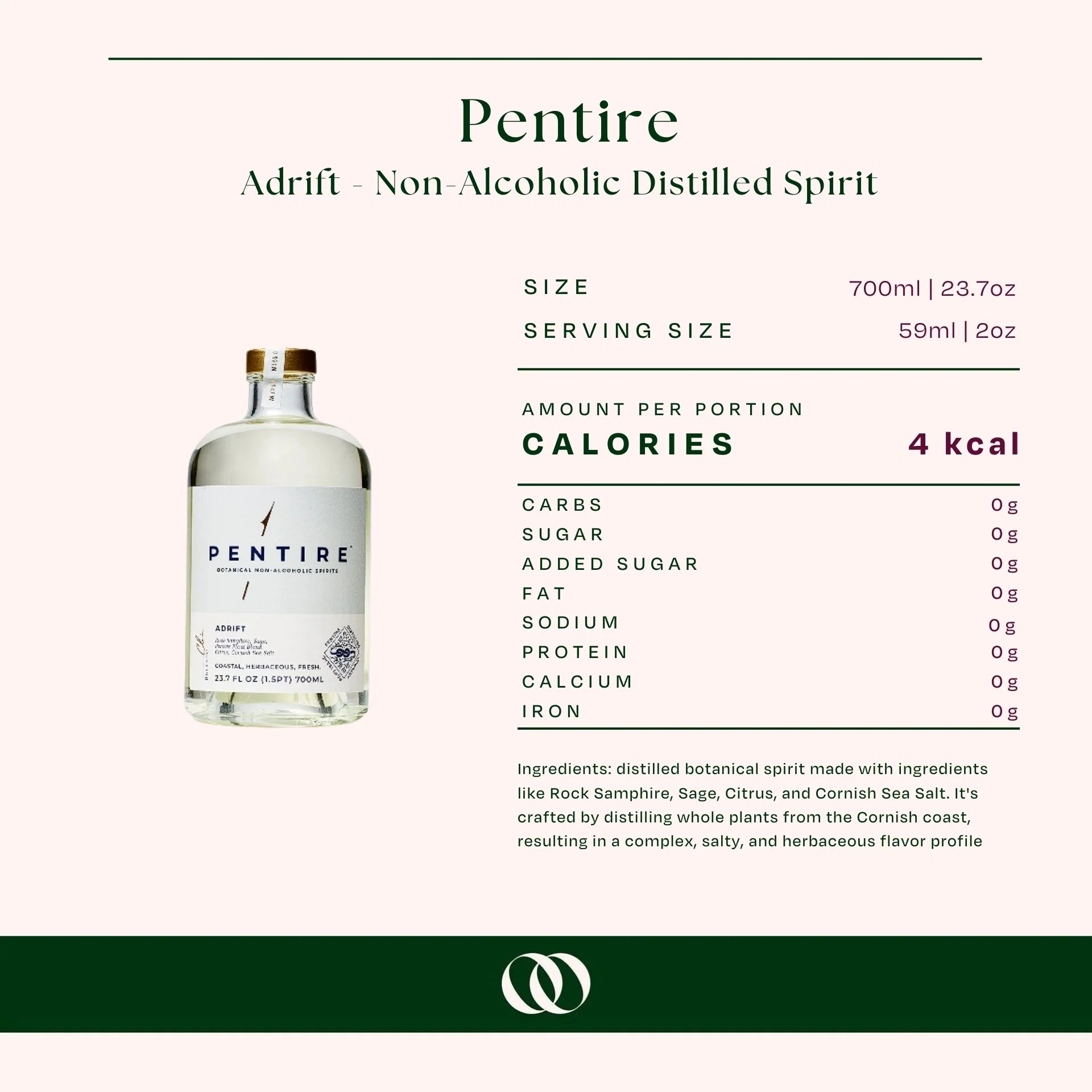 Pentire - Adrift - Non-Alcoholic Distilled Spirit - Image 3