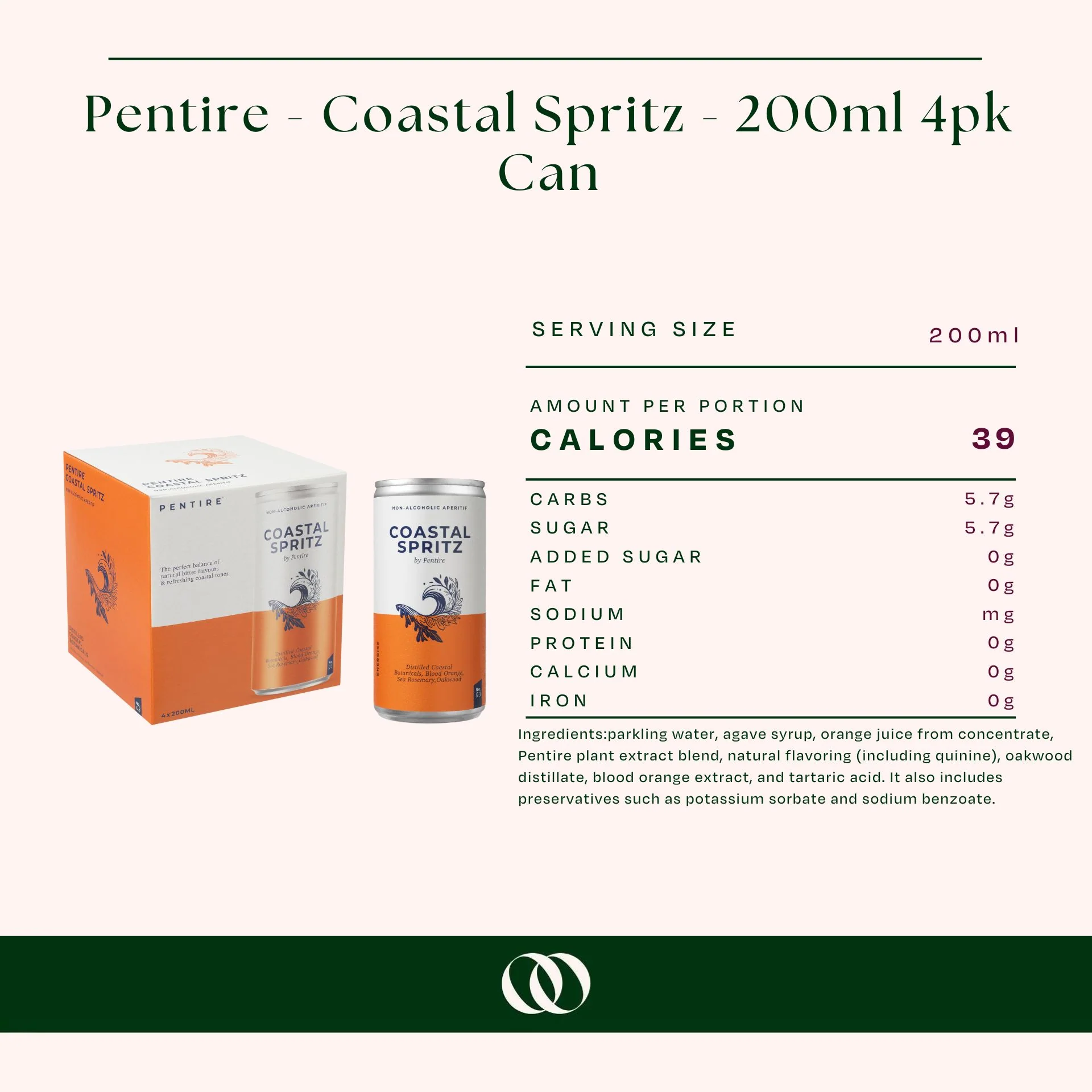 Pentire - Coastal Spritz - 200ml 4pk Can - Image 3