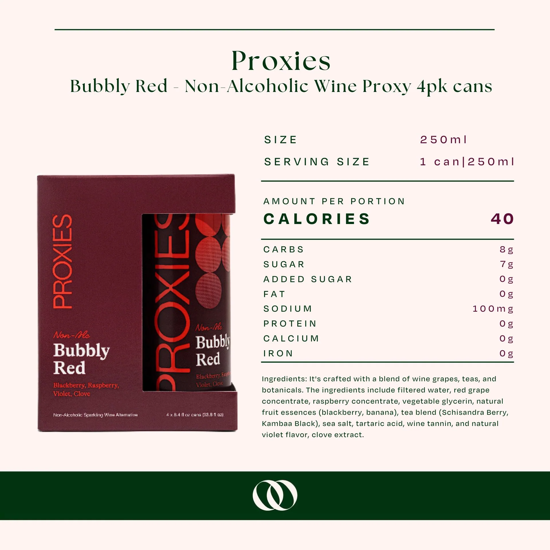 Proxies - Bubbly Red - Non-Alcoholic Wine Proxy 4pk cans - Image 4