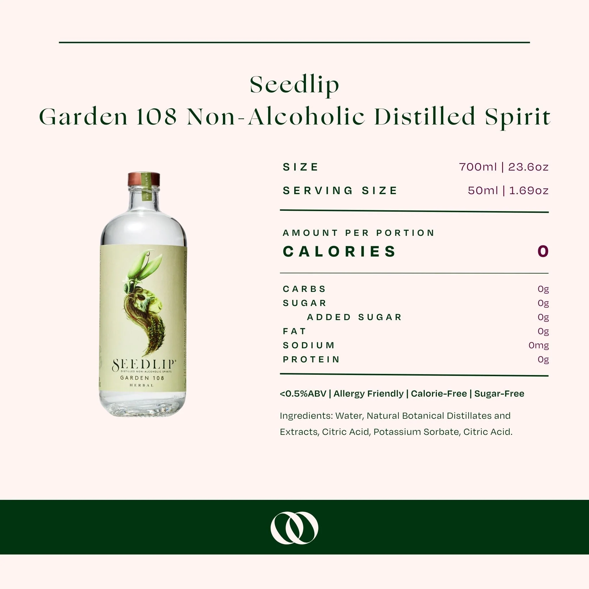 Seedlip - Garden 108 - Non-Alcoholic Distilled Spirit - Image 3