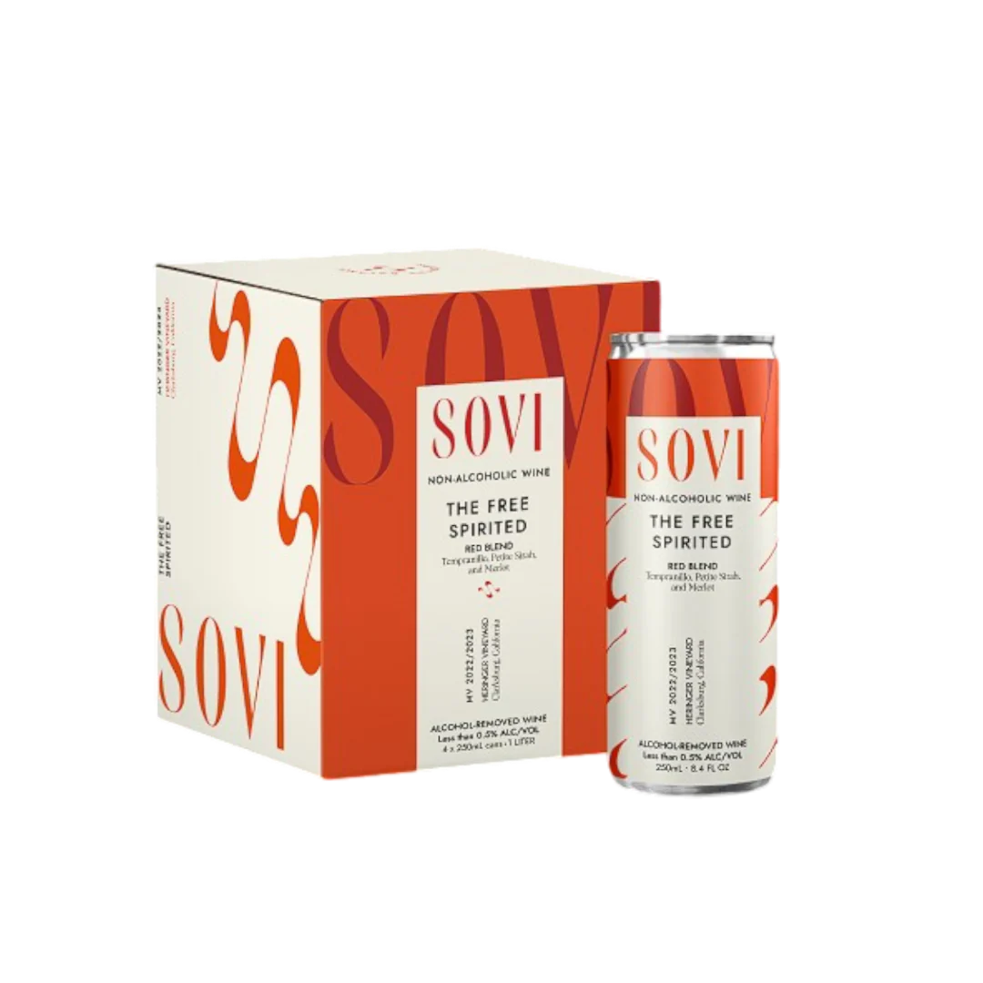 Sovi Non-Alcoholic Red Wine Blend (4 pack)