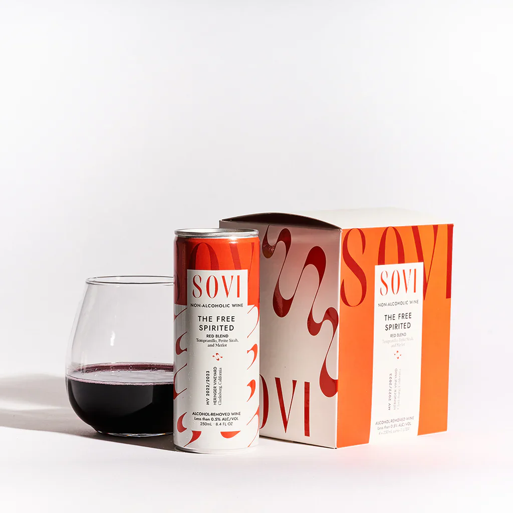 Sovi Non-Alcoholic Red Wine Blend (4 pack) - Image 2
