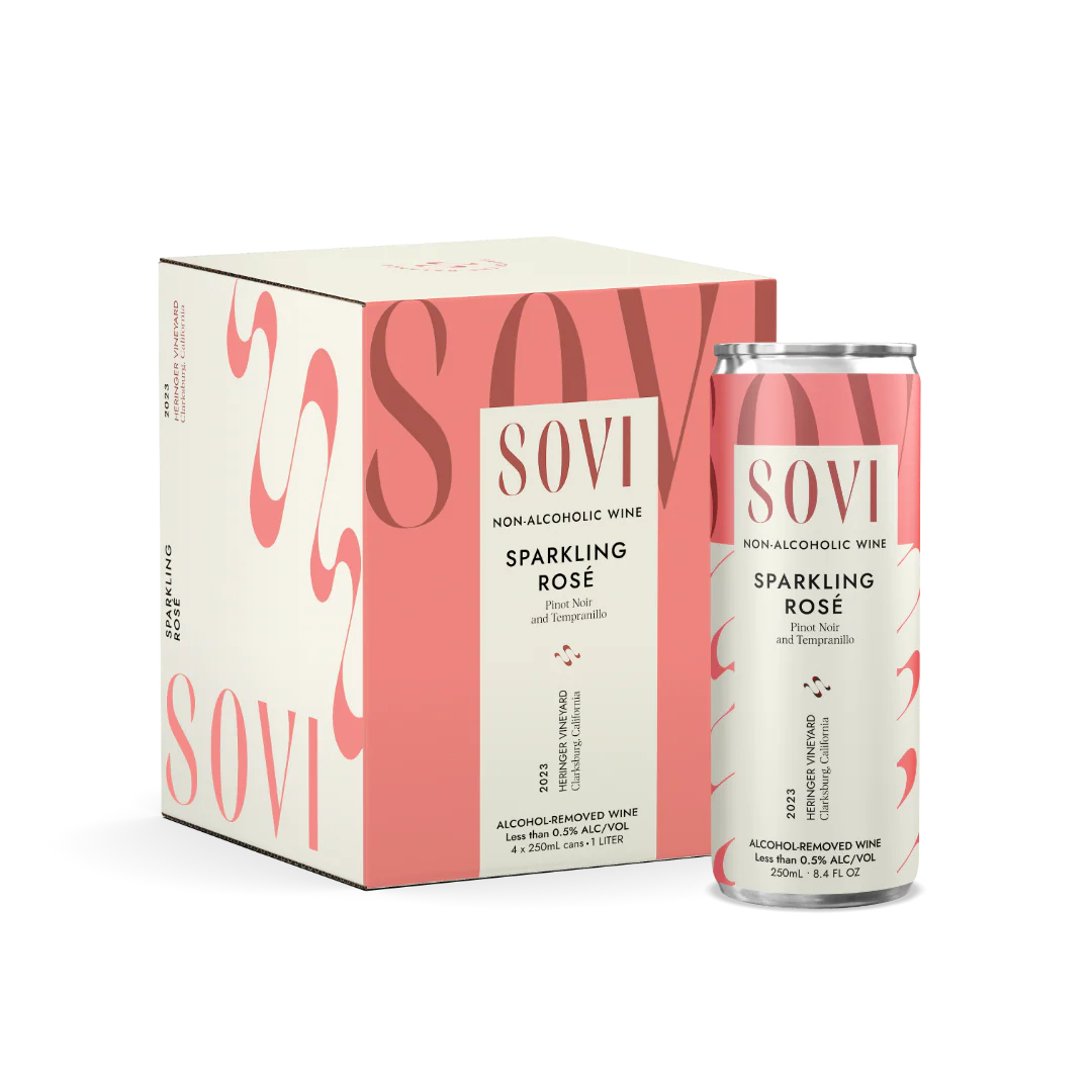 Sovi - Non-Alcoholic Sparkling Rosé (4-Pack)