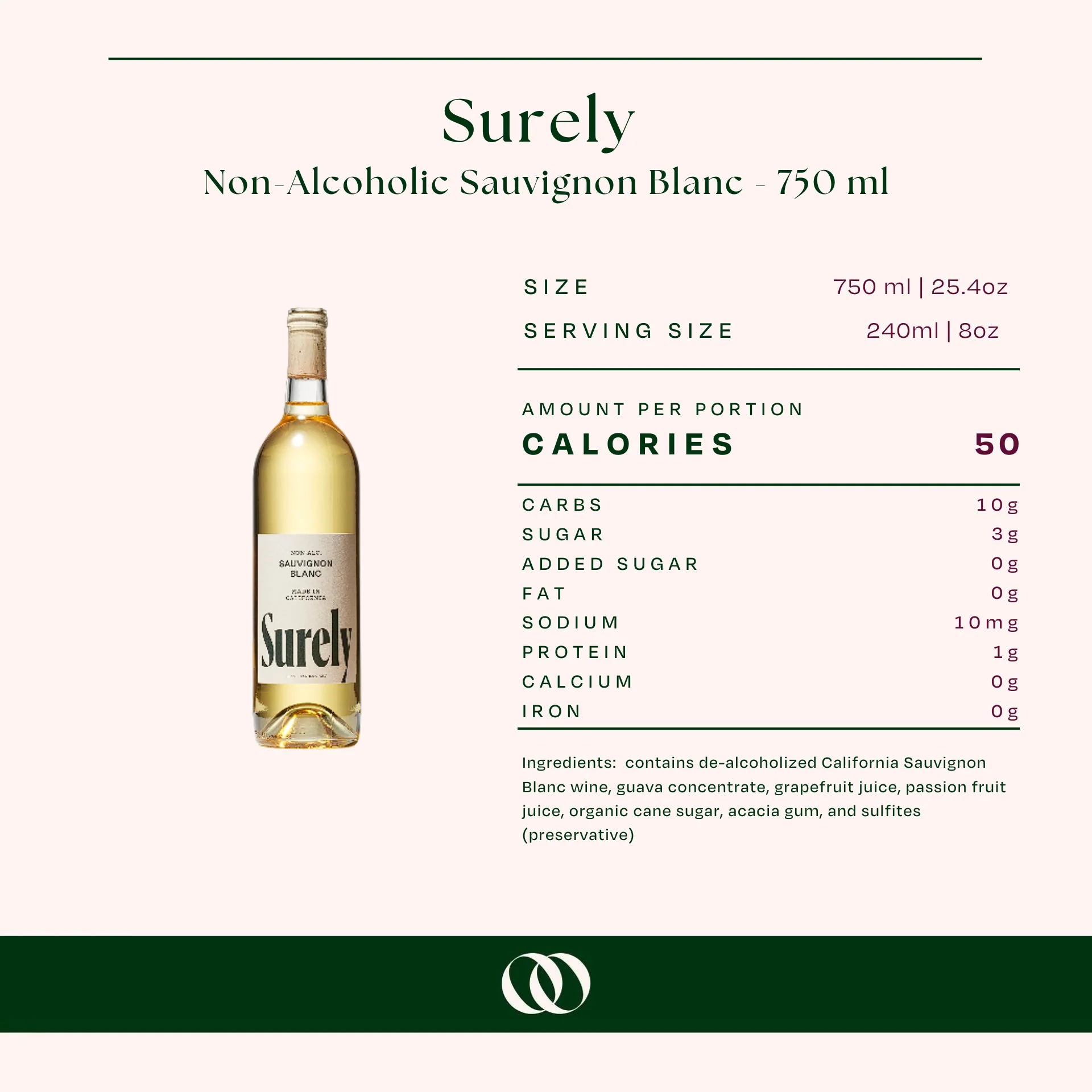 Surely - Non-Alcoholic Sauvignon Blanc - 750 ml - Image 3