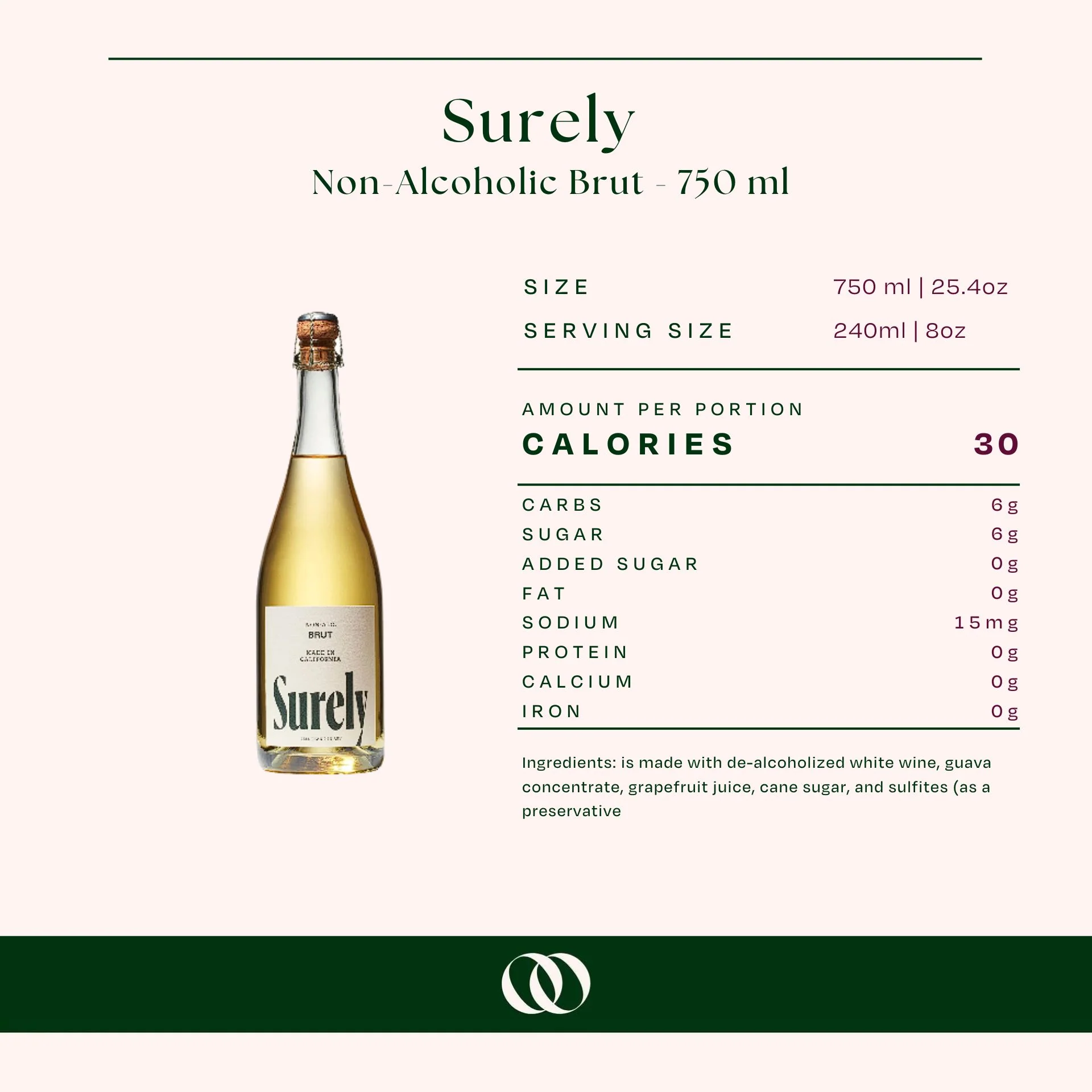 Surely - Non-Alcoholic Brut - 750 ml - Image 3
