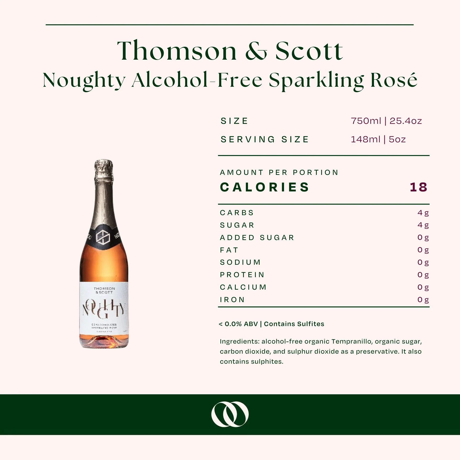Thomson & Scott Noughty Alcohol-Free Sparkling Rosé - Image 3
