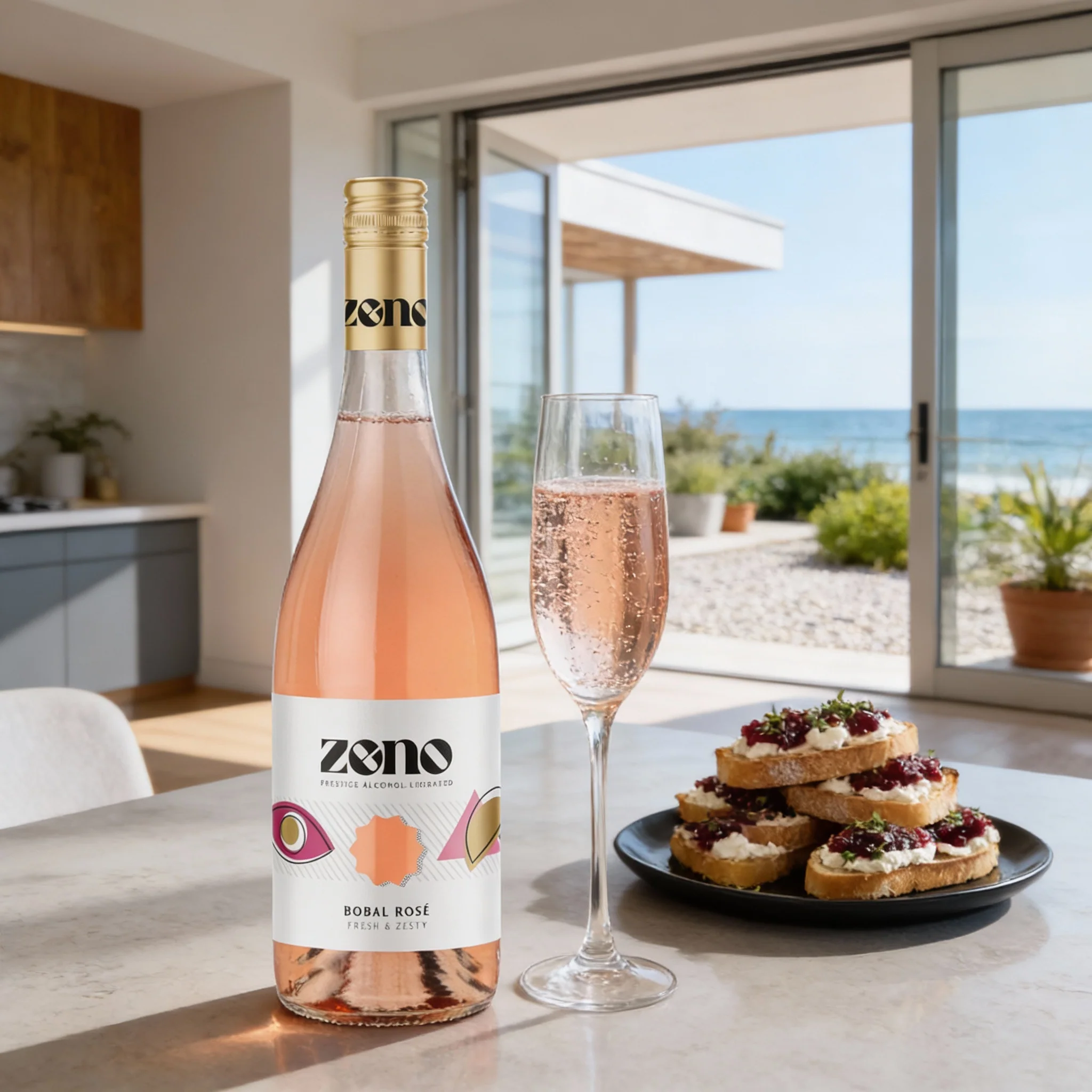 Zeno - Alcohol Liberated Bobal Rosé Wine - 750ml - Image 3